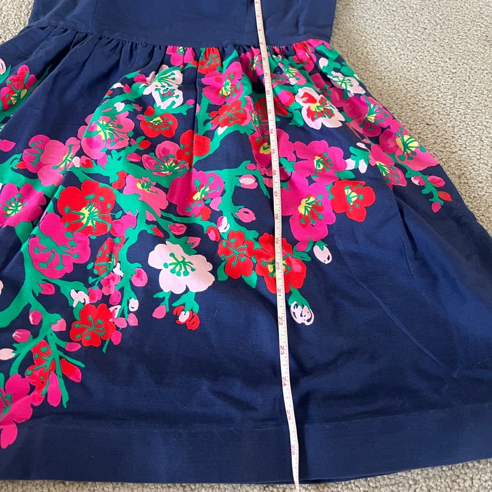 Lilly Pulitzer Lottie Navy Floral Strapless Dress - Picture 6 of 8